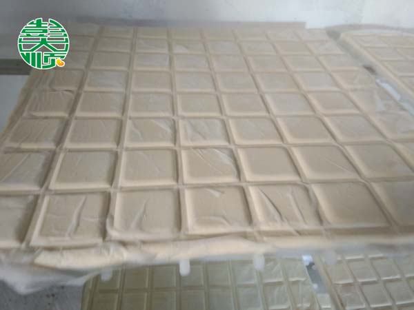 在技術(shù)人員指導(dǎo)下客戶作出來(lái)的水豆腐干